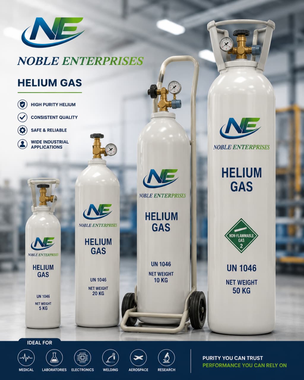 Helium Gas Cylinder